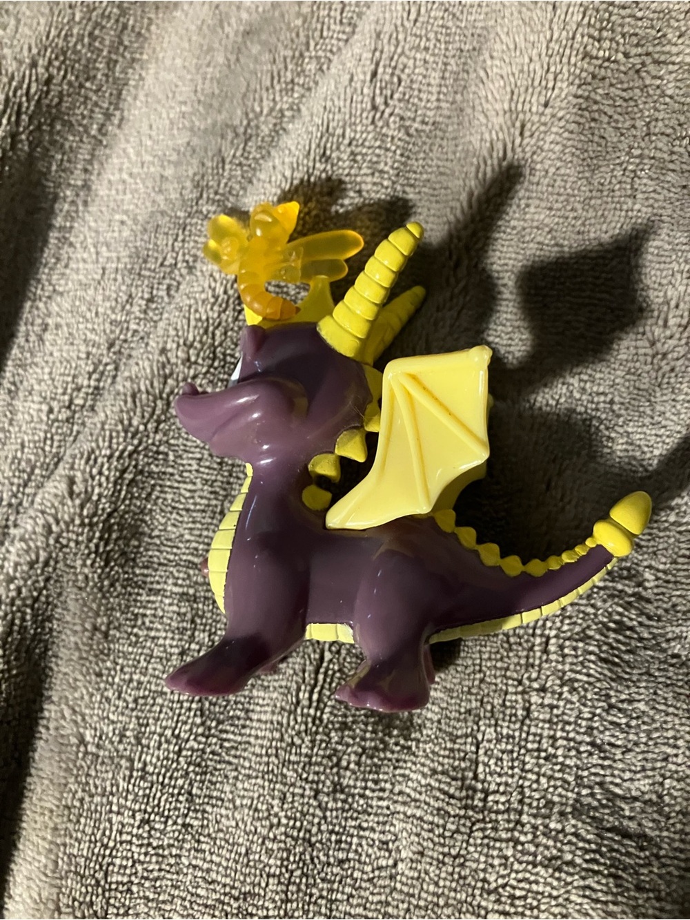Rare Spyro The Dragon Toy Figure 3" Vintage 2001 Carl's Jr Hardees